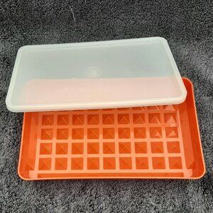 Tupperware Vintage Hot Dog Bacon Meat Keeper Paprika